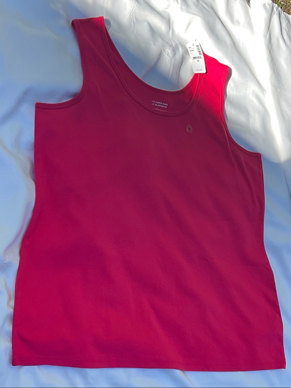 Penningtons Bright Fuchsia Scoop Neck Tank Top